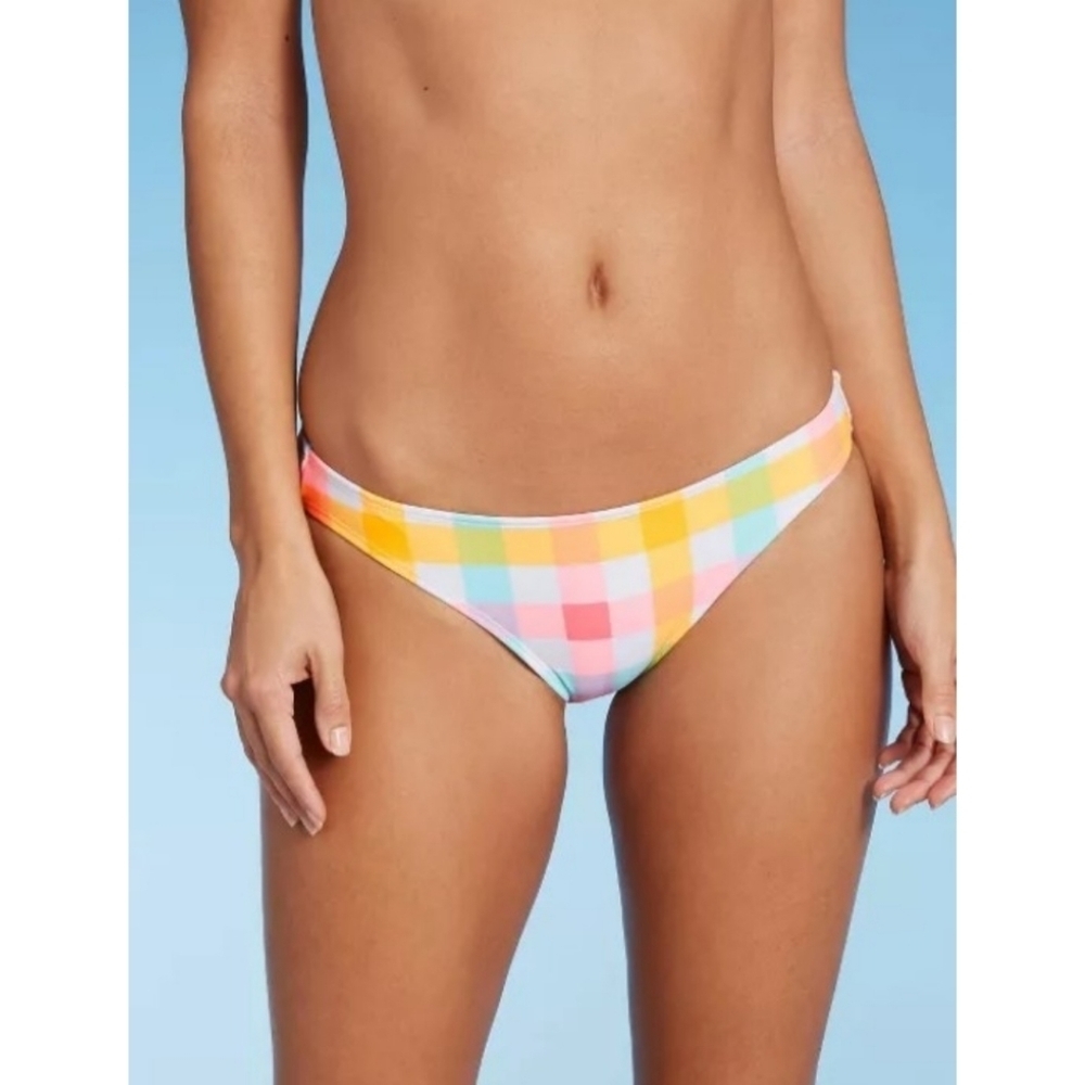 Xhilaration Plaid Cheeky bikini bottoms
